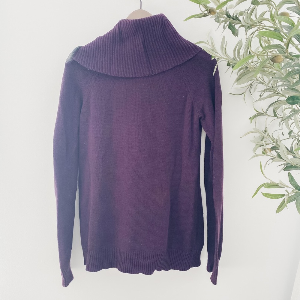 Gap Purple funnel neck sweater - Picture 3 of 5